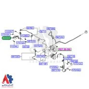 شلنگ ترمز جلو راست هیوندای آزرا